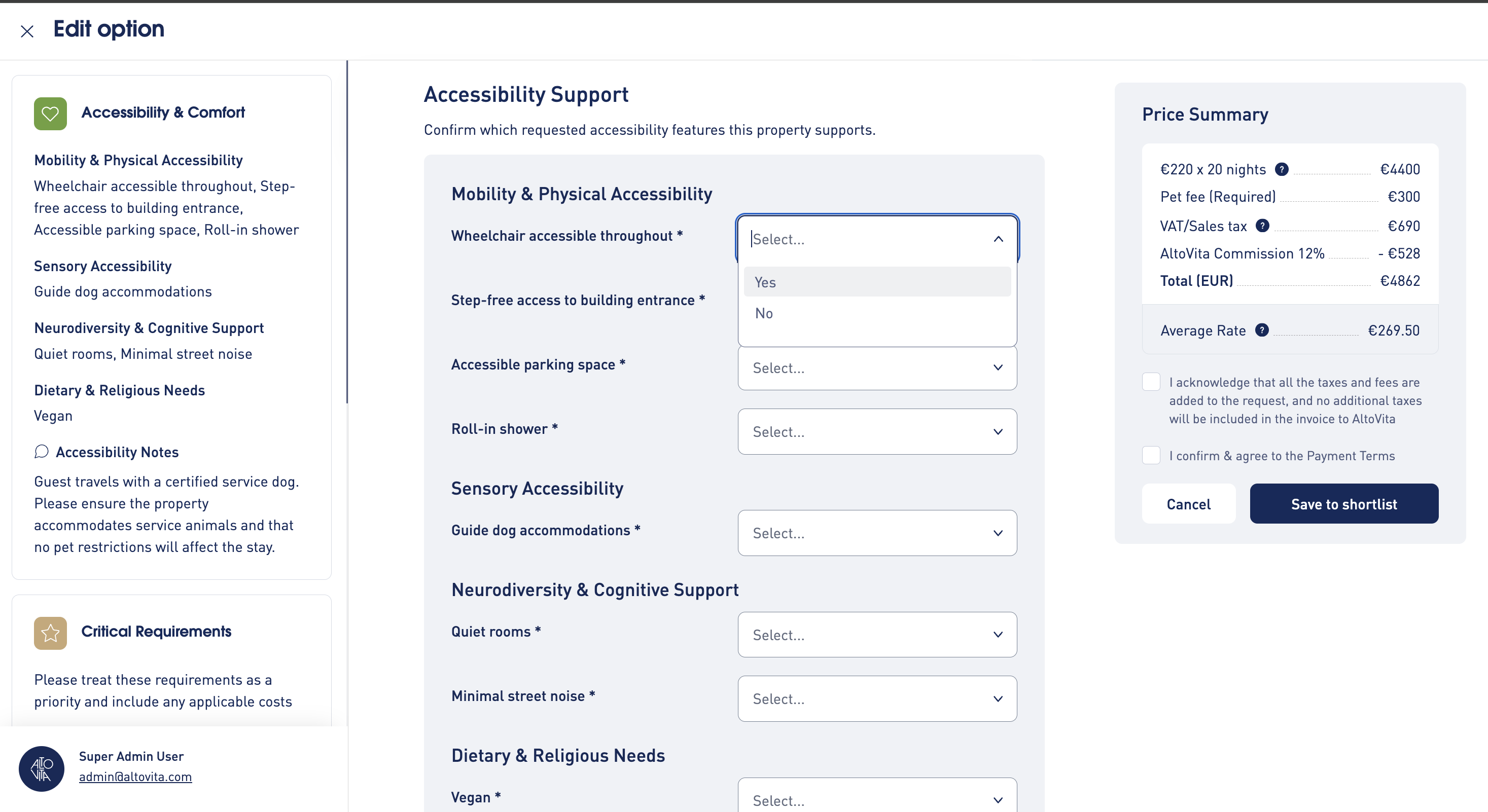 Accessibility Bidding