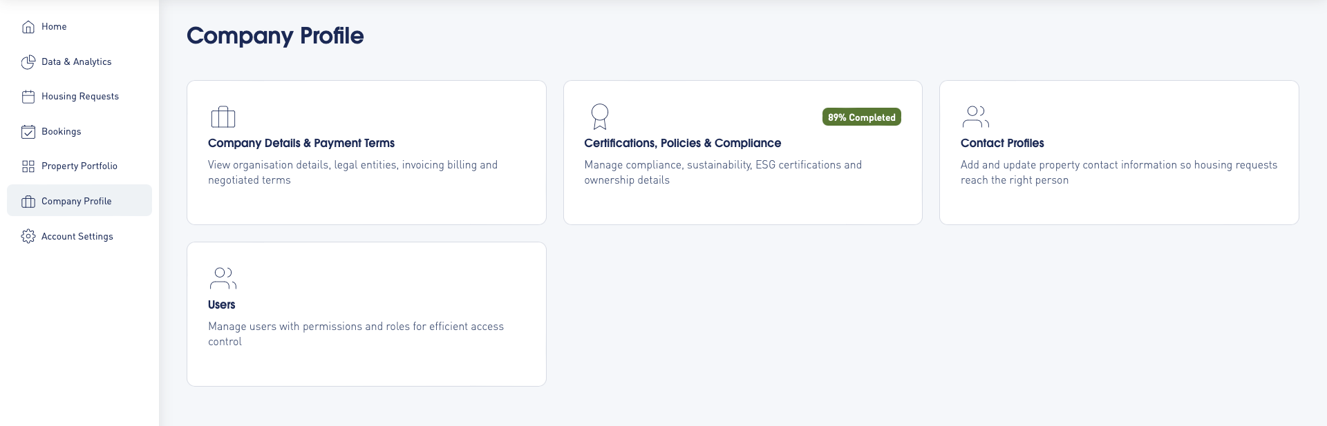Company Profile Dashboard cropped